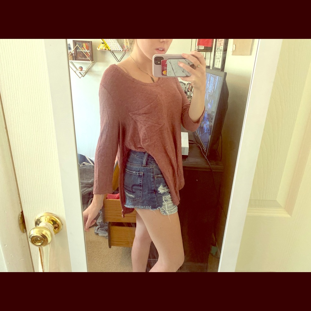 open side long sleeve
